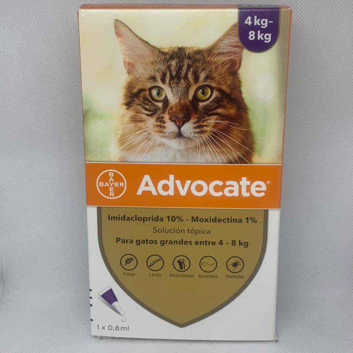 BAYER - Advocate Pipeta Gato 4-8 Kg 1x08 Ml