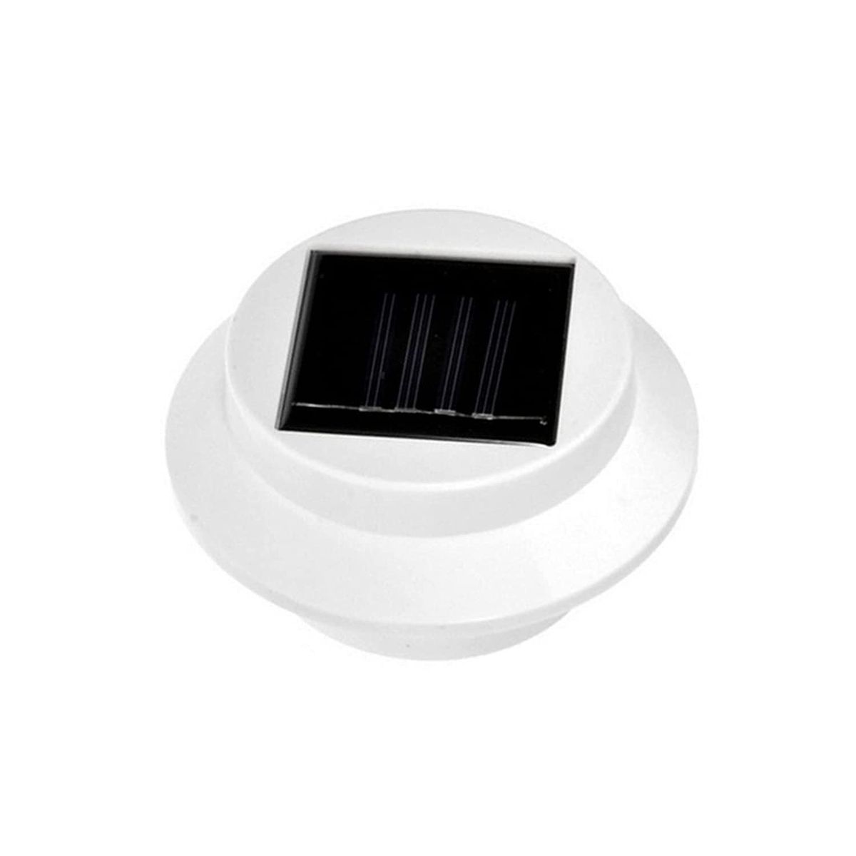 SOHOGAR - Foco led redondo con panel solar 1.2v  blanco