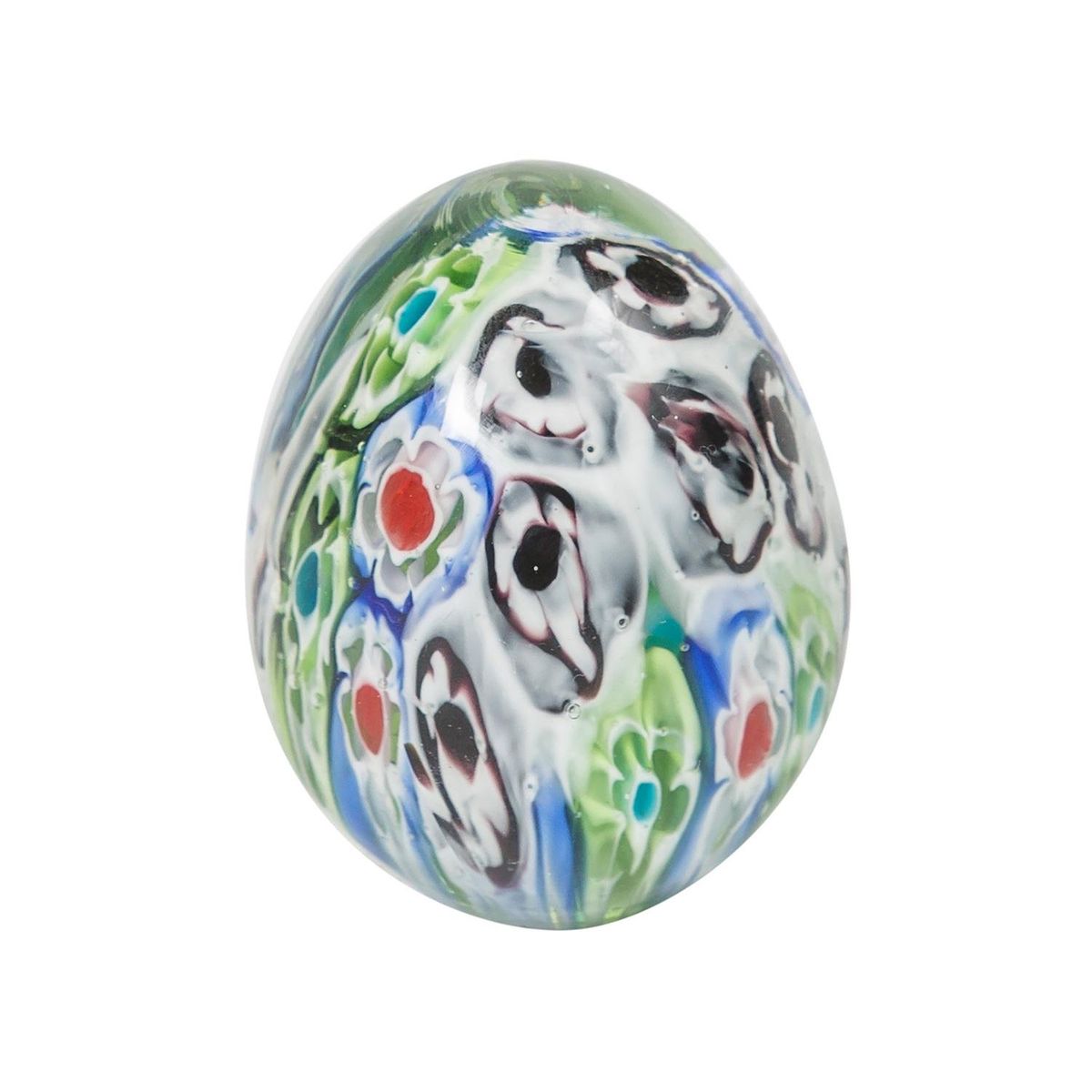 HOME ESSENTIALS - Huevo decorativo vidrio colores pequeño