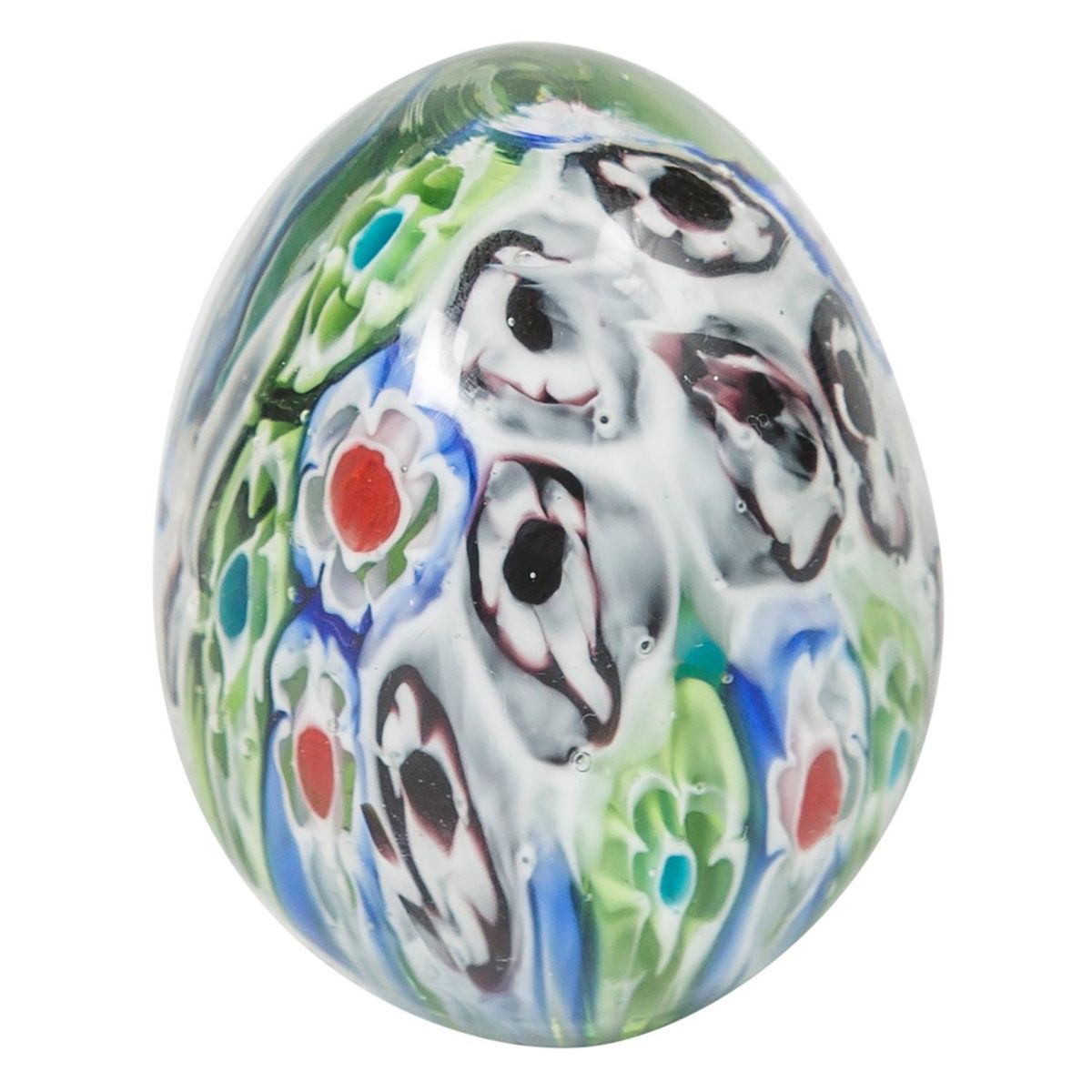 HOME ESSENTIALS - Huevo decorativo vidrio colores pequeño