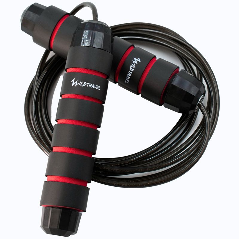 WILD TRAVEL - Cuerda 3m Saltar Doble Balero Speed Rope Alta Velocidad