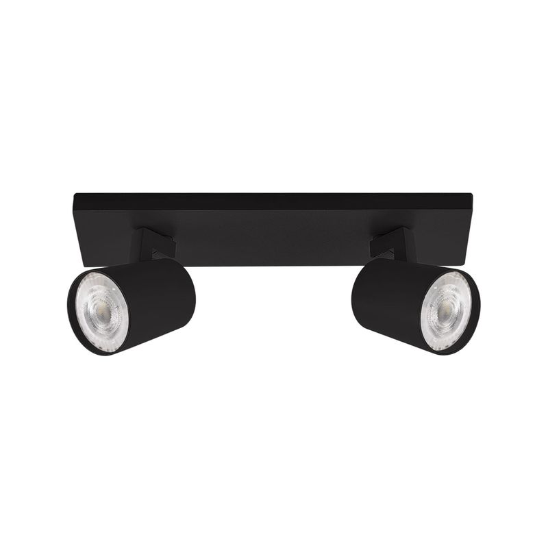 LED STUDIO - APLIQUÉ CIELO LED STUDIO NEGRO MATE GU10 DOBLE S/AMP