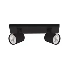 LED STUDIO - APLIQUÉ CIELO NEGRO MATE GU10 DOBLE SAMP