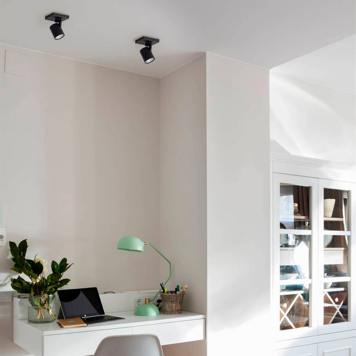 LED STUDIO - FOCO SOBREPUESTO CIELO / MURO LED STUDIO DIRIGIBLE SIMPLE (SIN AMPOLLETA GU10)