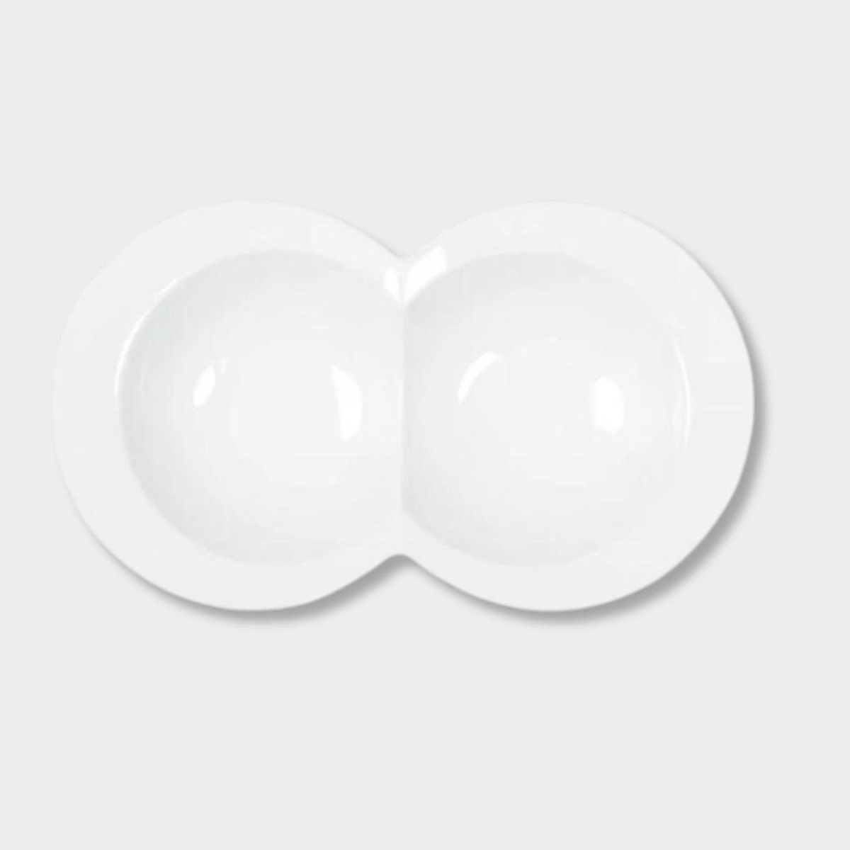 SOHOGAR - Bandeja de cerámica doble para servir