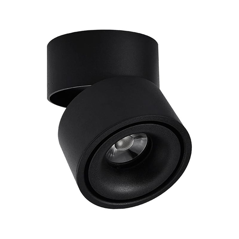 LED STUDIO - APLIQUÉ CIELO/MURO LED STUDIO DIRIGIBLE 10W LUZ CÁLIDA NEGRO
