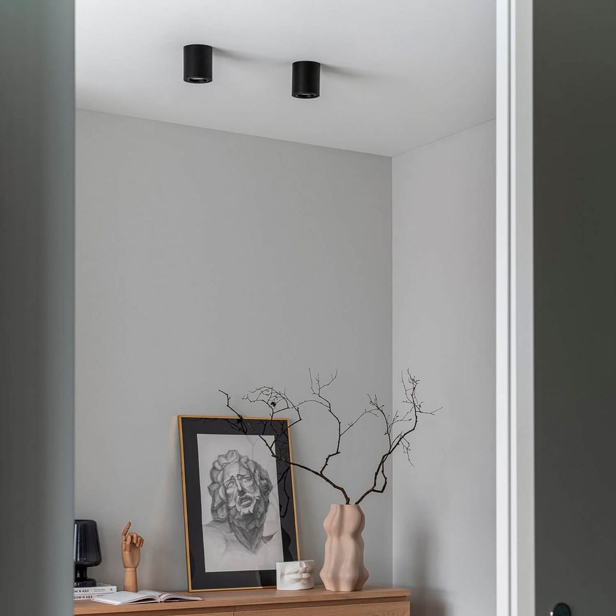 LED STUDIO - APLIQUÉ CIELO LED STUDIO REDONDO SIMPLE NEG GU10 SAMP