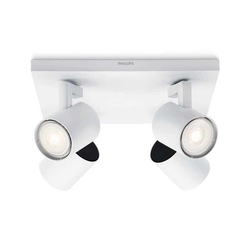 PHILIPS - APLIQUÉ CIELO LED STUDIO PHILIPS NEIRO X4 GU10 BLAN S/AMP