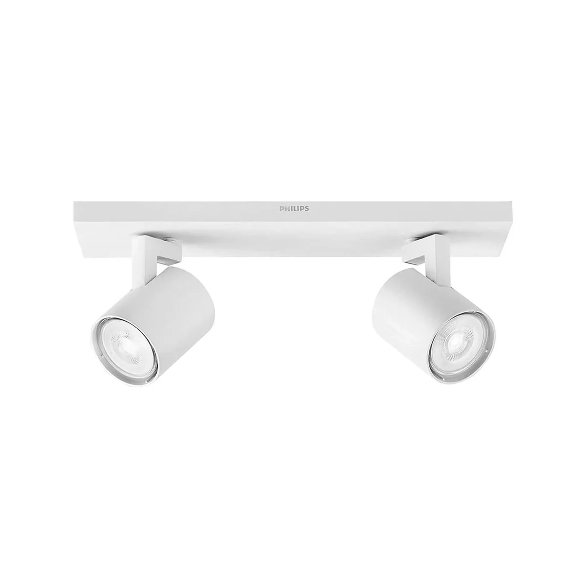 PHILIPS - FOCO SOBREPUESTO CIELO  MURO PHILIPS NEIRO DOBLE DIRIGIBLE SIN AMPOLLETA GU10