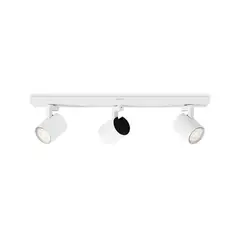 PHILIPS - APLIQUÉ CIELO/MURO NEIRO TRIPLE DIRIGIBLE S/GU10 BCO