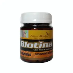 GREEN MEDICAL - Biotina Suplemento Alimenticio 30 Capsulas