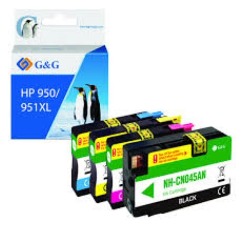 GENERICO - PACK DE 4 CARTUCHO ALTERNATIVO HP 950/951 XL