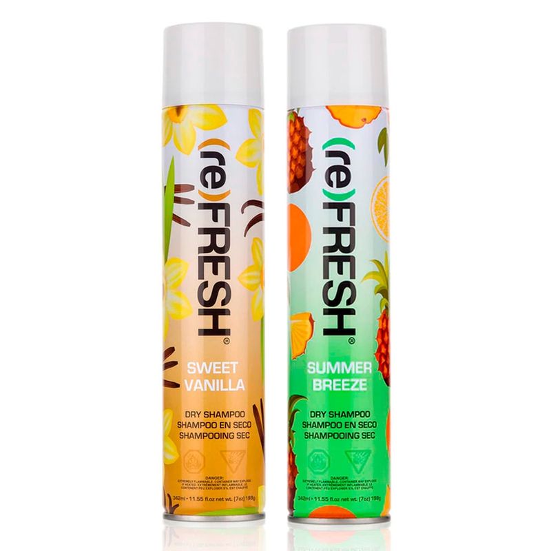 COSMETICAVAL - Kit 2 aromas Shampoo seco sin enjuague Refresh CVL