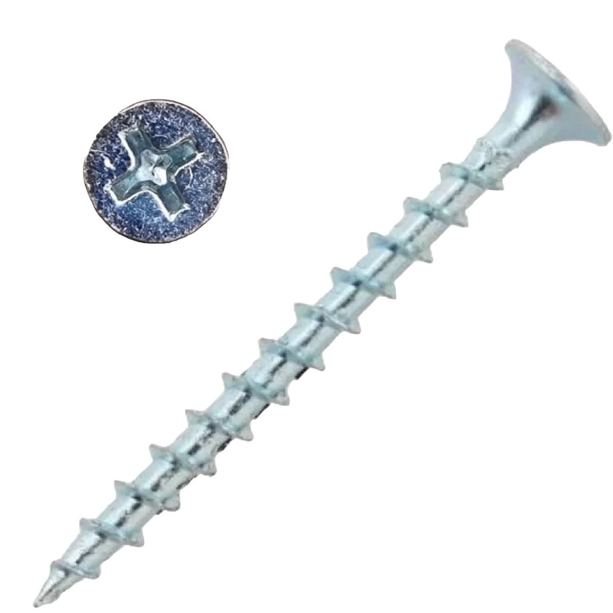 GENERICO - Tornillo 6x2 CRS Zincado Rosca Gruesa x 1.000 unidades