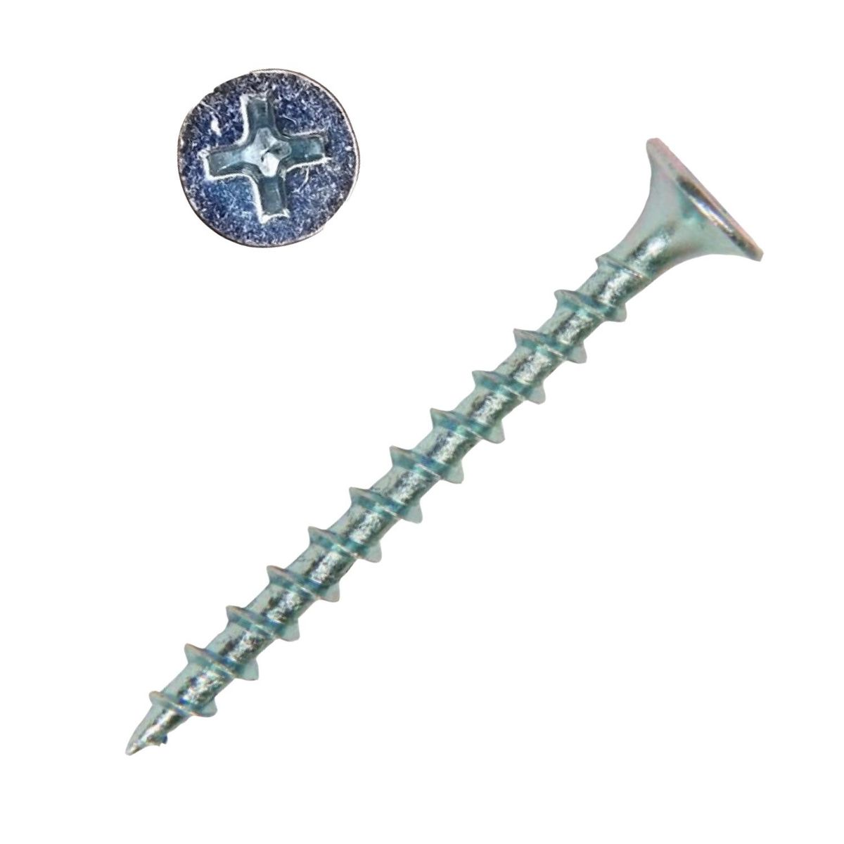 GENERICO - Tornillo 6x1 5/8 CRS Zincado Rosca Gruesa x 1.000 unidades