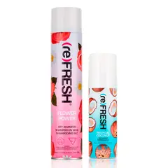COSMETICAVAL - Kit Shampoo seco Refresh sin enjuague 342ml + 75ml coco