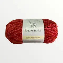 GENERICO - Hilo Algodon Estampado Orquidea 100 grs - Rojo 656