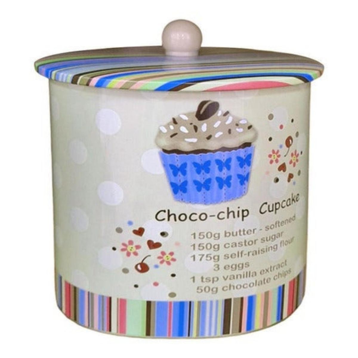 SOHOGAR - Canister redondo diseño cupcake