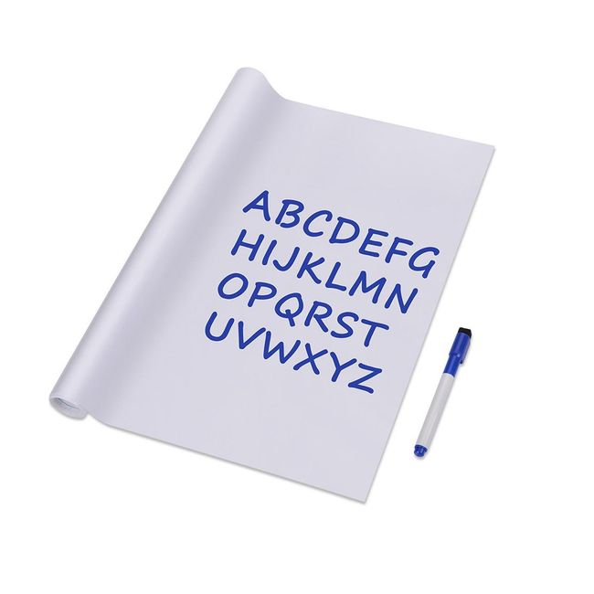 SOHOGAR - Pizarra sticker blanco para muro 45x200 cm