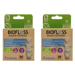 BIOBRUSH - Pack Seda Dental Biodegradable Biofloss 2 unidades