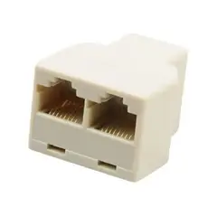 GENERICO - Adaptador DUAL Splitter Rj45 Cat5 6 Lan 1 A 2