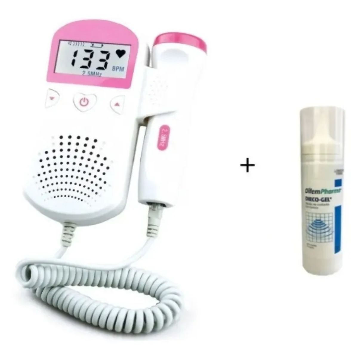 GENERICO - Doppler Fetal Monitor Escucha los Latidos De Tu Bebe mas gel Incluido