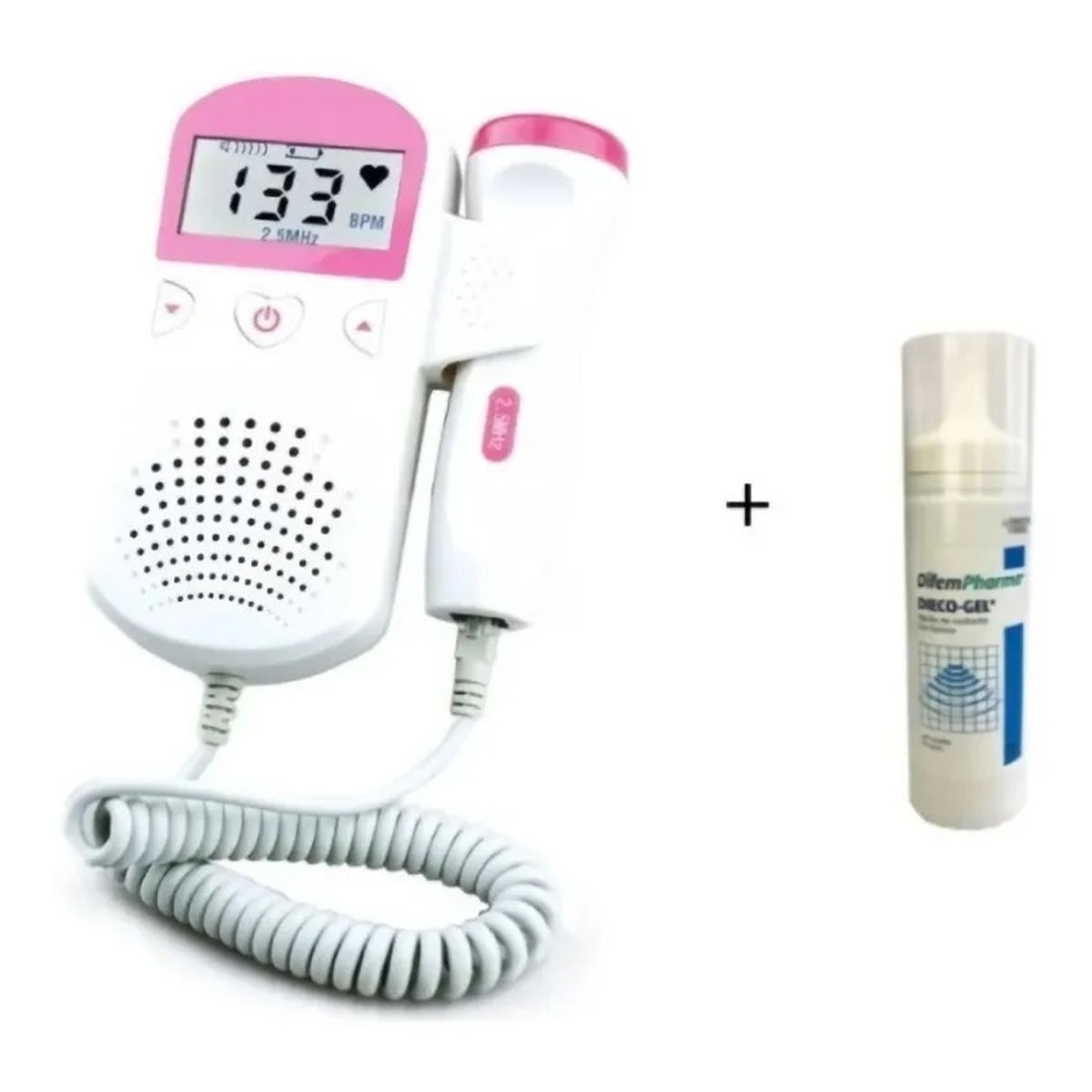 GENERICO - Doppler Fetal Monitor Escucha los Latidos De Tu Bebe mas gel Incluido