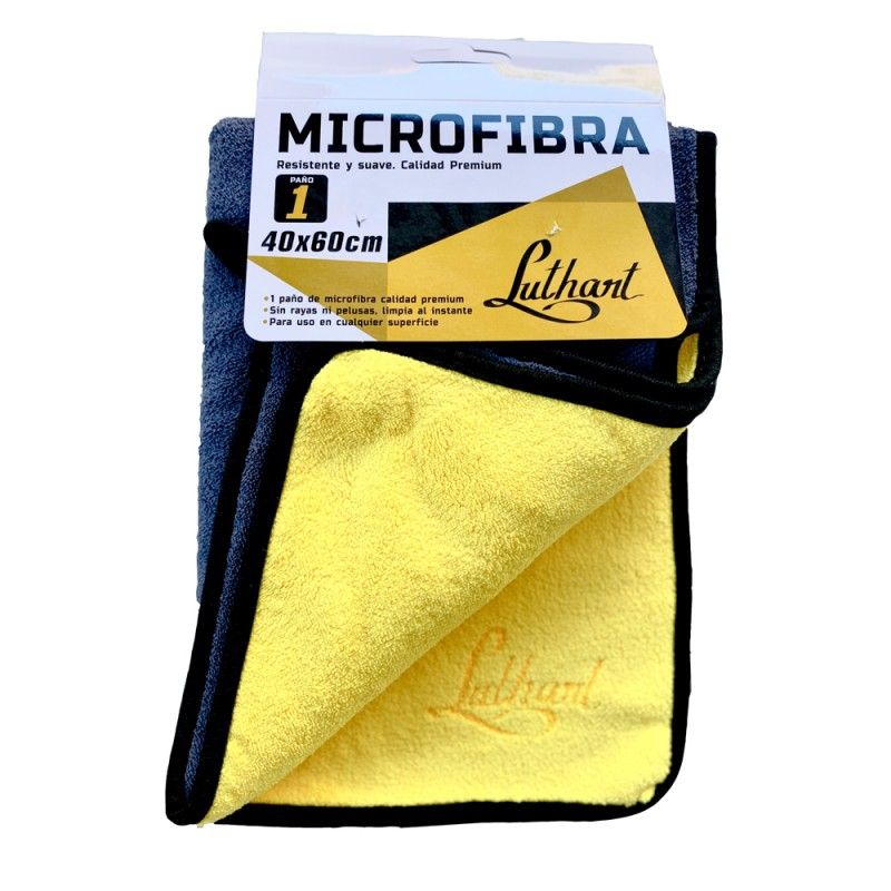 LUTHART - Paño de microfibra calidad Premium medida 40x60 cm
