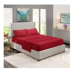 BEKU - Sábana Premium Home; Plaza 1 1/2; Burdeo