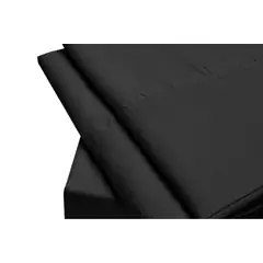 BEKU - Sábana Luxurious; 2 Plaza; Negro Black
