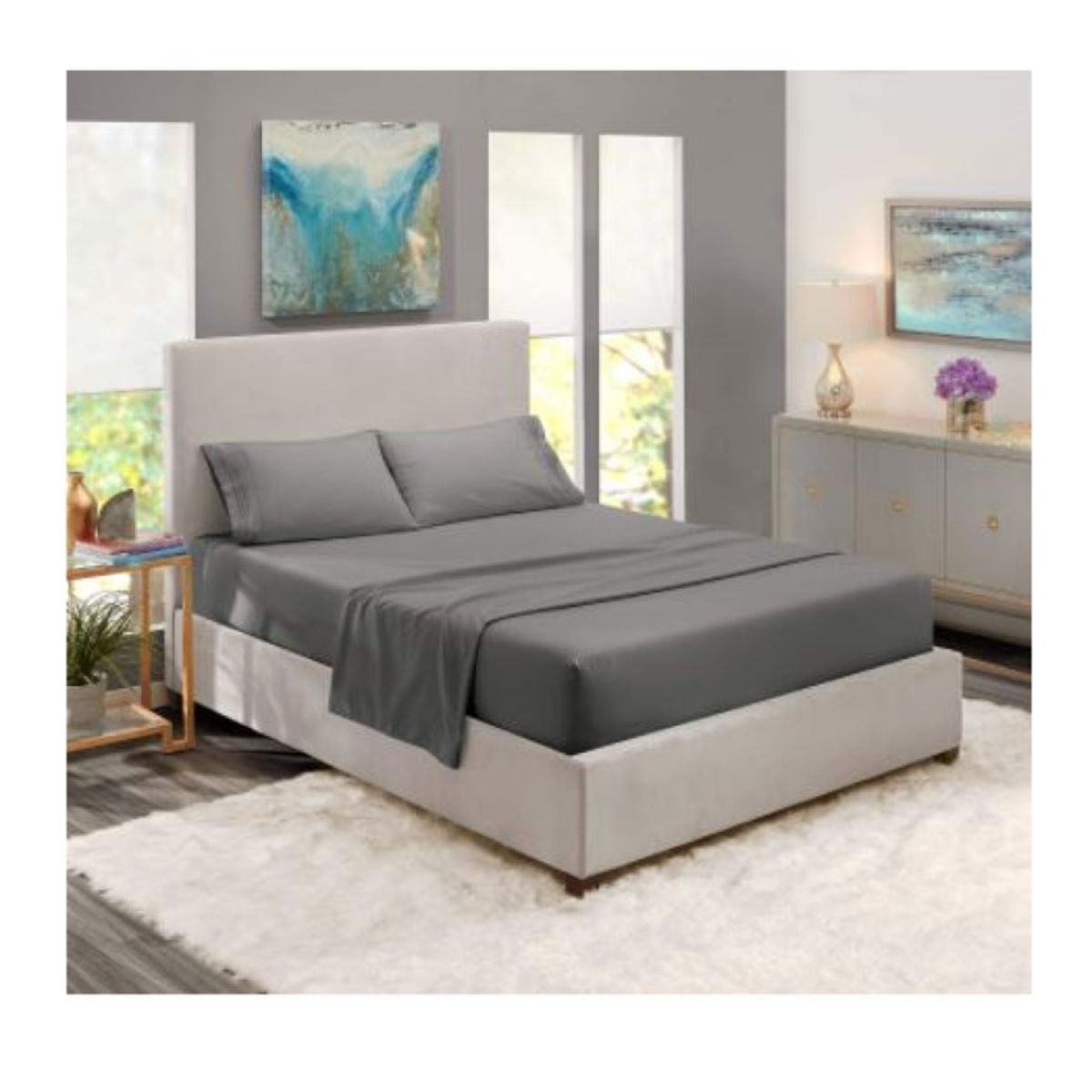 BEKU - Sábana Luxurious King Gris