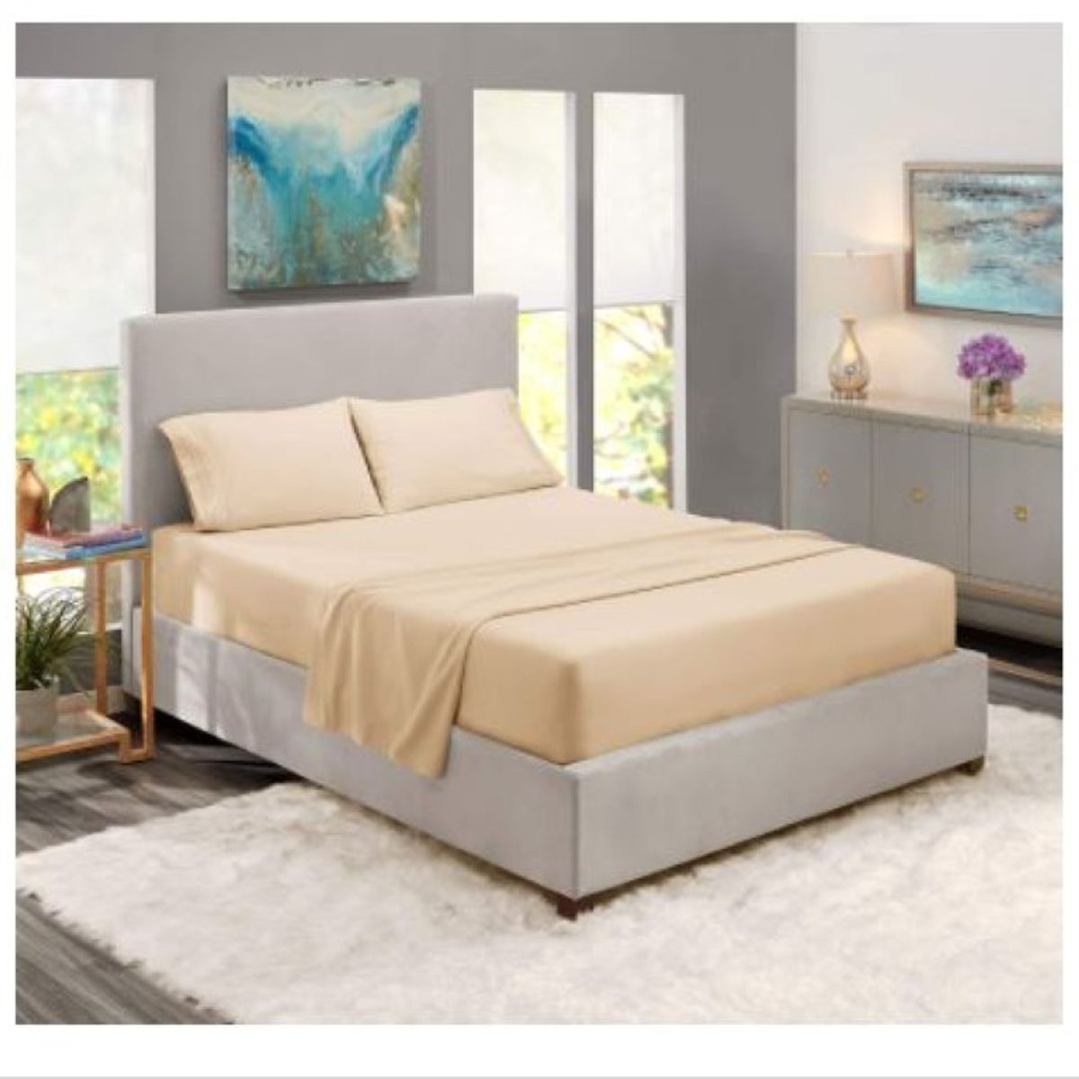 BEKU - Sábana Luxurious King Beige