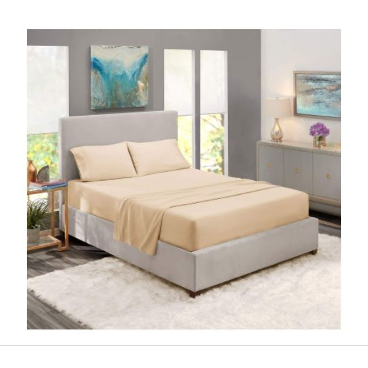 BEKU - Sábana Luxurious King Beige