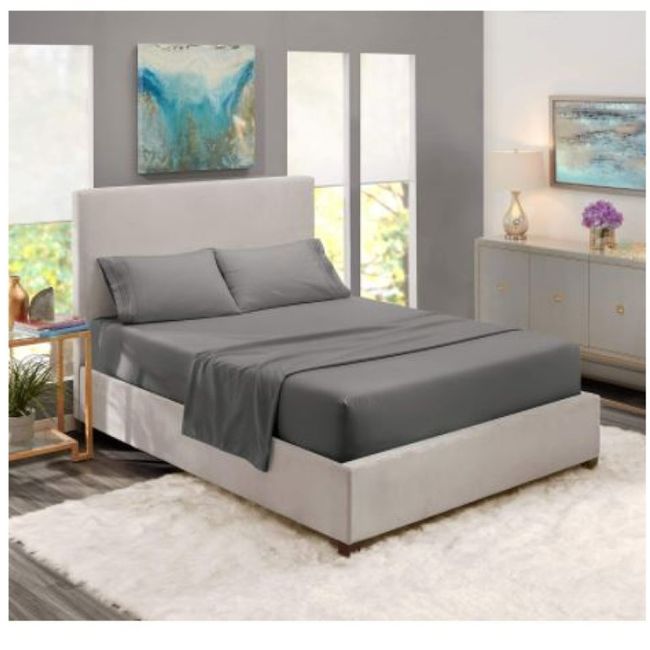 BEKU - Sábanas Premium Beku Home; 2 plazas;color Gris