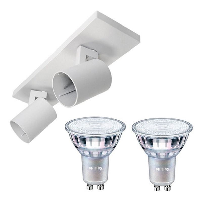 LED STUDIO - KIT APLIQUÉ CIELO/MURO LED STUDIO DOBLE + 2 GU10 L/CLDA BLCO