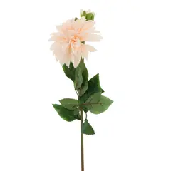 SOHOGAR - Flor artificial dalia color durazno 59cm