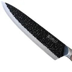 ZZ ZABLEZ - Cuchillo Parrillero Alemán con Funda de Cuero