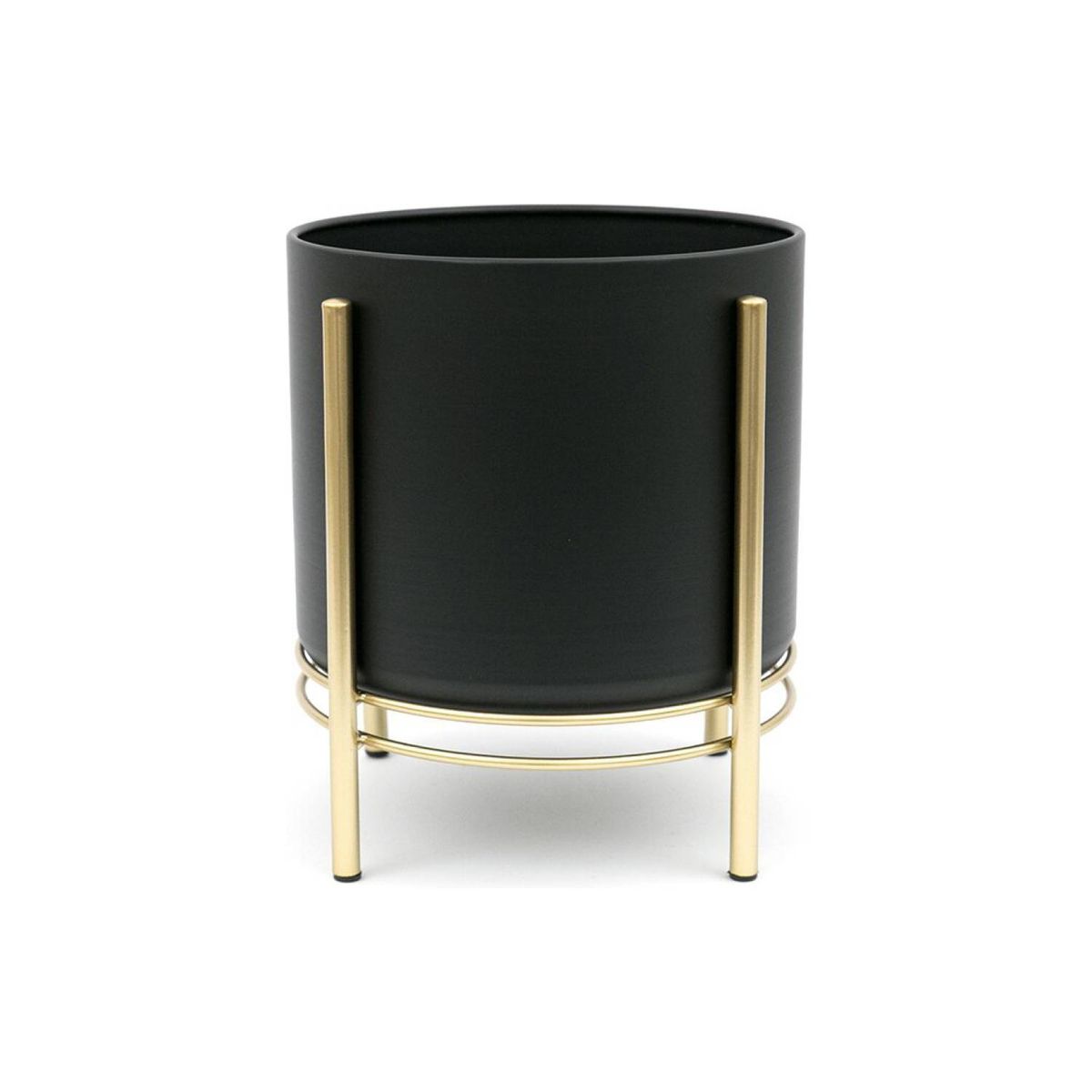 LA SILLERIA - Maceta oslo Metal Negra M