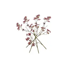 LE BOUQUET - 4 Berry rojo Flor Seda Artificial 104 Cm