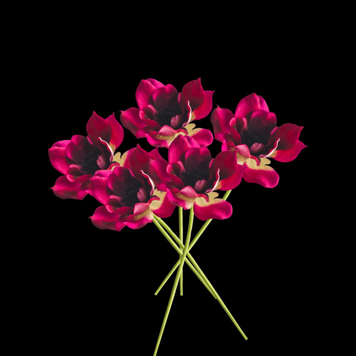 LE BOUQUET - 5 Anemona Flores Artificiales 41 Cm Le Bouquet