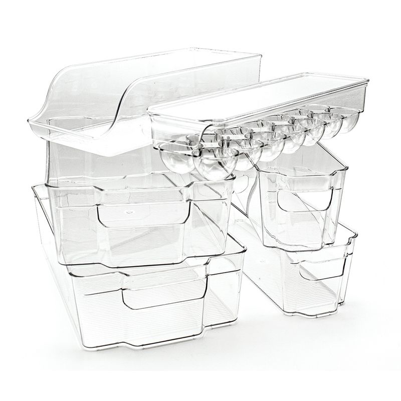 EMETRES - Contenedor Organizador Plastico Para Refrigerador 6 Un Ho472