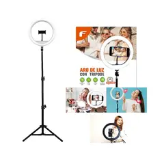 FUJITEL - Aro De Luz Led 26cm Con Tripode