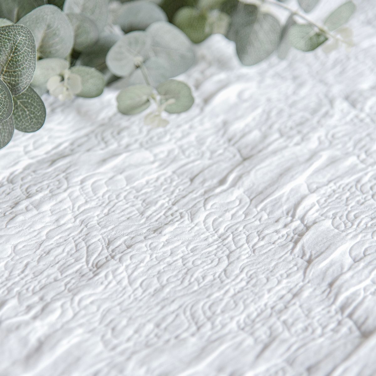 NINA HERRERA - Cubrecama Jacquard Blanche Blanco 2 Plazas