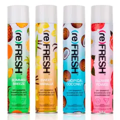 COSMETICAVAL - Kit 4 Aromas Shampoo Seco Sin Enjuague Refresh 342ml Cvl