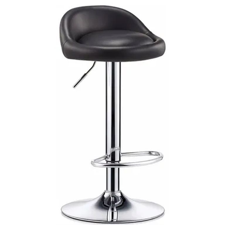Silla Piso Bar Altura Regulable Taburete Negro