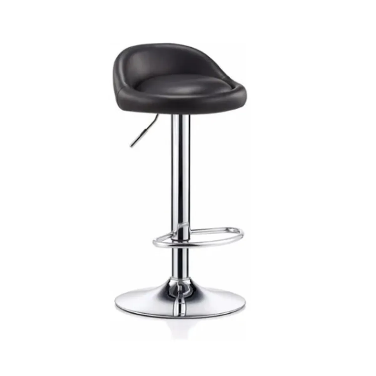 ESHOPANGIE - Silla Piso Bar Altura Regulable Taburete Negro
