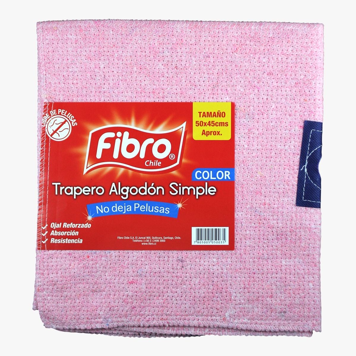 FIBRO - 50 UNIDADES TRAPERO ALGODON COLOR FIBRO