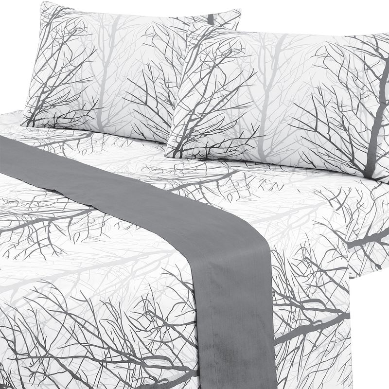 MALLORCA - Juego de Sabanas T144 1 Plaza Forest Grey