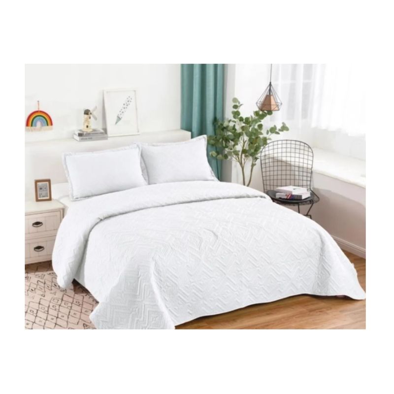 ALO COLOR - Cubrecama Blanco Pureza