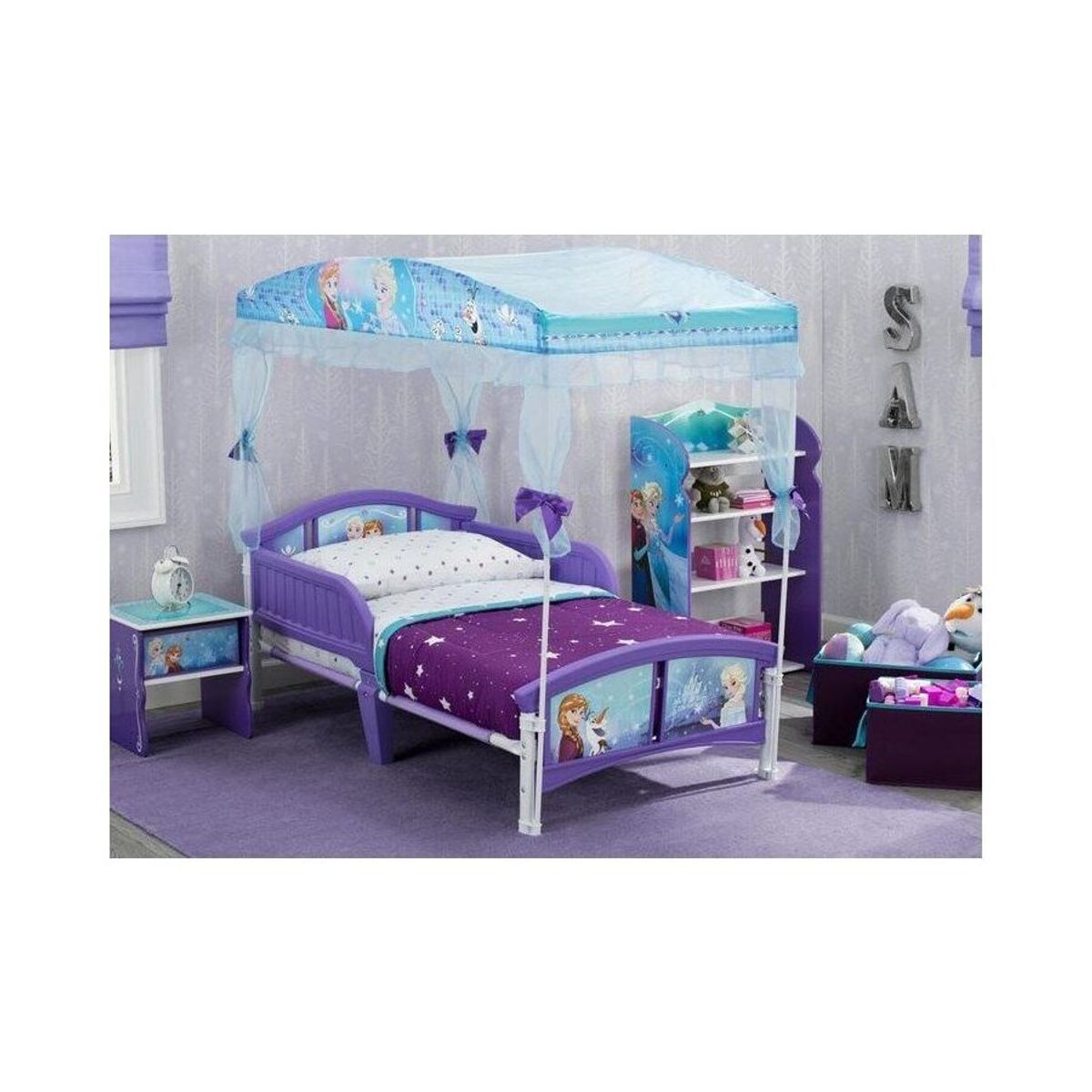 DELTA CHILDREN - Cama de Transición Frozen con Toldo
